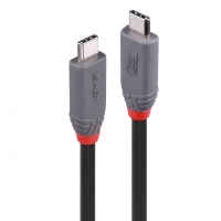 LINDY 1.5m USB4 240W Typ C Kabel, 40Gbit/s, Anthra Line