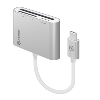 Alogic Card Reader USB-C SD, Micro SD, Compact Flash Silber