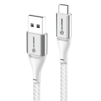 Alogic USB Kabel USB 2.0 -> USB-A 3A/480Mbps 0.3m silber