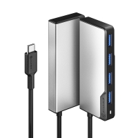 Alogic Adapter USB-C Fusion Swift 4In1 Hub grau