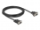 Delock Serial Cable RS-232 D-Sub9 female to D-Sub9 female Power Connection at Pin 9 3 m
