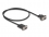 Delock Serial Cable RS-232 D-Sub9 female to D-Sub9 female Power Connection at Pin 9 0.5 m