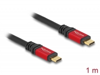 Delock USB 2.0 Cable USB Type-C™ male to male PD 3.0 100 W E-Marker 1 m red metal