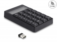 Delock 2 in 1 USB Type-A Keypad with Calculator function 2.4 GHz wireless black