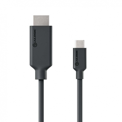 Alogic USB C Adapterkabel Typ C -HDMI M/M 4k 60 Hz 1m, sw