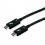 ROLINE Thunderbolt™ 4 Cable, 40Gbit/s, 100W, C-C, M/M, active, black, 1.5 m