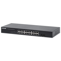 INTELLINET 24-Port Gigabit Ethernet Switch mit 2SFP Ports