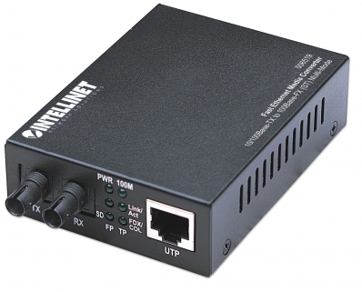 INTELLINET Medienkonverter Fast Ethernet Multimode 2km sw