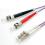 ROLINE Fibre Optic Jumper Cable, 50/125µm, LC/ST, OM4, purple 3 m