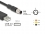 Delock M8 Serial Connection Cable with FTDI chipset, USB 2.0 Type-A male to M8 RS-232 male A-coded 3 pin 1.8 m black
