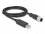 Delock M12 Serial Connection Cable with FTDI chipset, USB 2.0 Type-A male to M12 RS-232 male A-coded 8 pin 1.8 m black