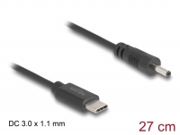 Delock USB Type-C™ Power Cable to DC 3.0 x 1.1 mm male 27 cm