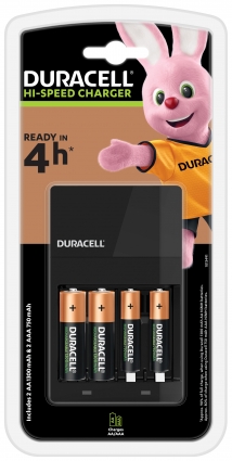 Duracell Ladegerät CEF14 inkl. 2x AA 1300mAh 2x AAA 750mAh