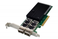 Digitus 2 port 40 Gigabit Ethernet network card, QSFP+, PCI Express, Mellanox chipset