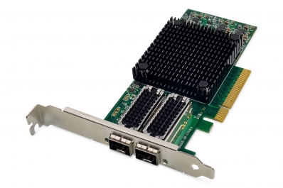 Digitus 2 port 25 Gigabit Ethernet network card, SFP28, PCI Express, Mellanox chipset