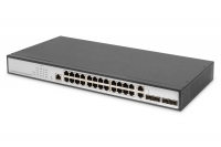 Digitus 24-Port Gigabit Switch, 19 Inch, Managed, 2 Uplinks