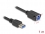 Delock USB 5 Gbps Cable USB Type-A male to USB Type-B female for installation 1 m black