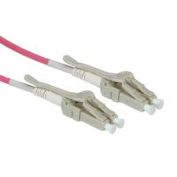 ROLINE FO Jumper Cable 50/125µm OM4, LC/LC, Low-Loss-Connector, for Data Center 0,5m