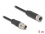 Delock M12 Cable X-coded 8 pin male to female PVC 5 m