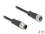 Delock M12 Cable A-coded 8 pin male to female PVC 2 m