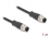 Delock M12 Cable A-coded 8 pin male to male PVC 1 m