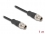 Delock M12 Cable X-coded 8 pin male to male PVC 1 m