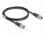 Delock M12 Cable X-coded 8 pin male to male PVC 1 m
