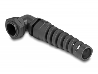 Delock Cable Gland with strain relief 90° angled PG16 black