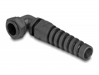 Delock Cable Gland with strain relief 90° angled PG13.5 black