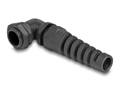 Delock Cable Gland with strain relief 90° angled PG11 black