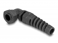 Delock Cable Gland with strain relief 90° angled PG9 black