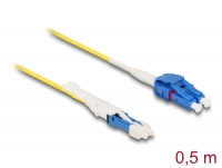 Delock Optical Fiber Cable CS male to LC Duplex singlemode G657A2 / OS2 Uniboot 0.5 m