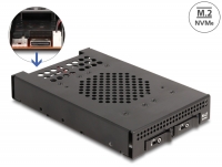 Delock 3.5″ Mobile Rack for 2 x M.2 NVMe SSD with OcuLink SFF-8612 connector
