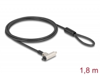 Navilock Laptop Security Cable with Key Lock for Kensington slot 3 x 7 mm or Nano slot 2.5 x 6 mm - Slim