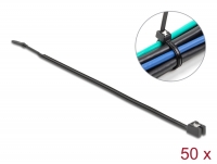 Delock Cable Tie self-cutting L 370 x W 4.8 mm 50 pieces black
