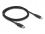 Delock Slim Data and Charging Cable USB Type-C™ to Lightning™ for iPhone™, iPad™, iPod™ black 1 m MFi