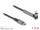 Delock Data and Charging Cable USB Type-C™ to Lightning™ for iPhone™, iPad™, iPod™ angled with stand function black 1.5 m MFi
