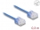 Delock RJ45 Network Cable Cat.6 UTP Ultra Slim 0.3 m blue with short plugs