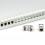 Keystone 19`` Module frame Cat.5/Cat.6/Cat.6a, 24 Ports, shielded light grey