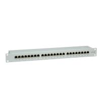 VALUE Cat.6a 19" Patch Panel, 24 Ports, STP grey