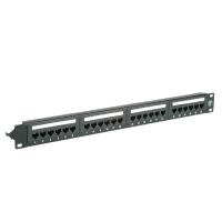 VALUE Cat.6a 19" Patch Panel, 24 Ports, UTP, black black