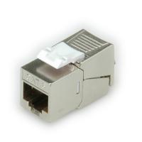 ROLINE Cat.6/Class E Keystone Jack, RJ-45, shielded, SLIM, toolless silver