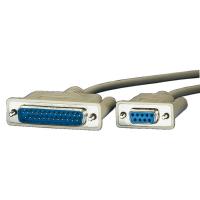 ROLINE Serial Printer Cable, DB9 F - DB25 M 3 m