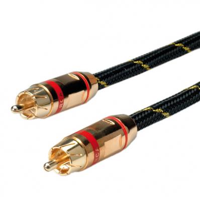 ROLINE GOLD Cinch Cable, simplex M - M, red 2.5 m