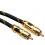 ROLINE GOLD Cinch Cable, simplex M - M, yellow 2.5 m