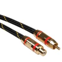 ROLINE GOLD Cinch Cable, simplex M - F, red 5.0m