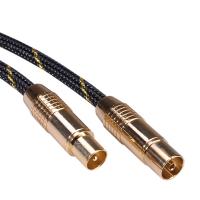 ROLINE GOLD Antenna Cable, Male - Female 2.5m