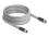 Delock M12 Cable L-coded 5 pin male to female PUR suitable for drag chains 5 m grey