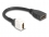 Delock Keystone Module Cable HDMI female to female 8K 60 Hz 20 cm black