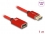 Delock DisplayPort extension cable 8K 60 Hz 1 m red metal without latch